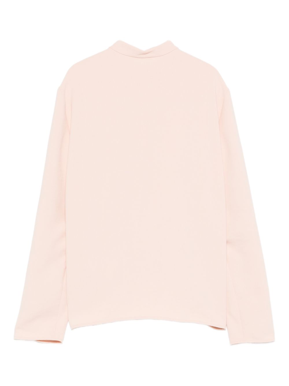 Emporio Armani Crepe Shirt with Minimalist Cut Powder powder