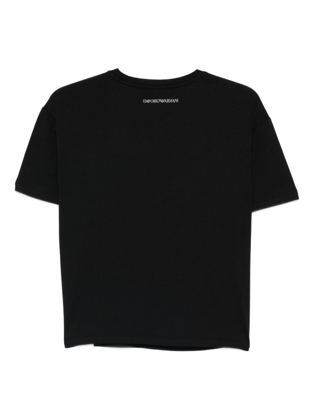 Emporio Armani Logo Cotton T-Shirt Black