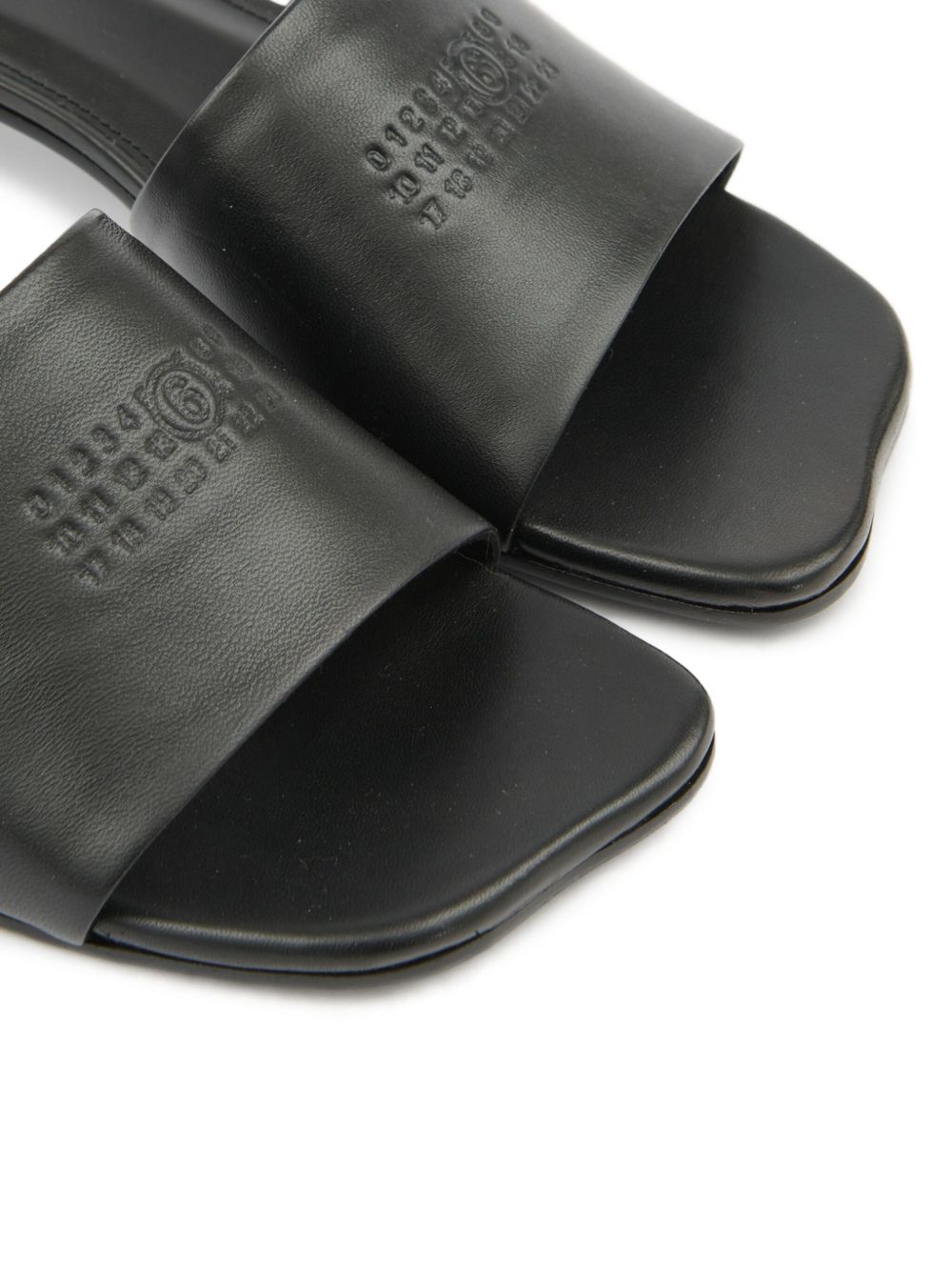 MM6 Maison Margiela Anatomic sandals. BLACK