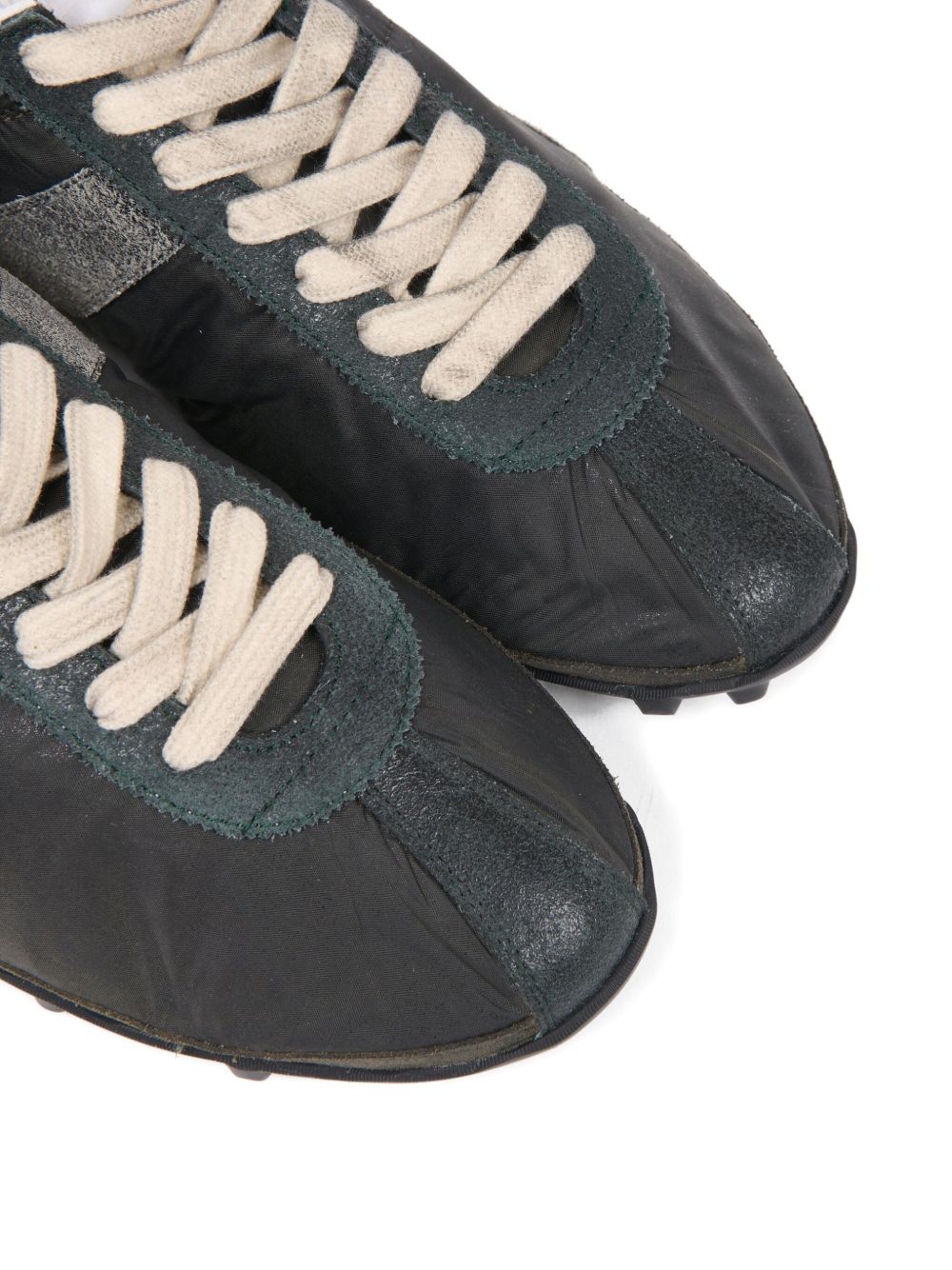 Maison Margiela Sprinters Low Leather Sneakers Green Green