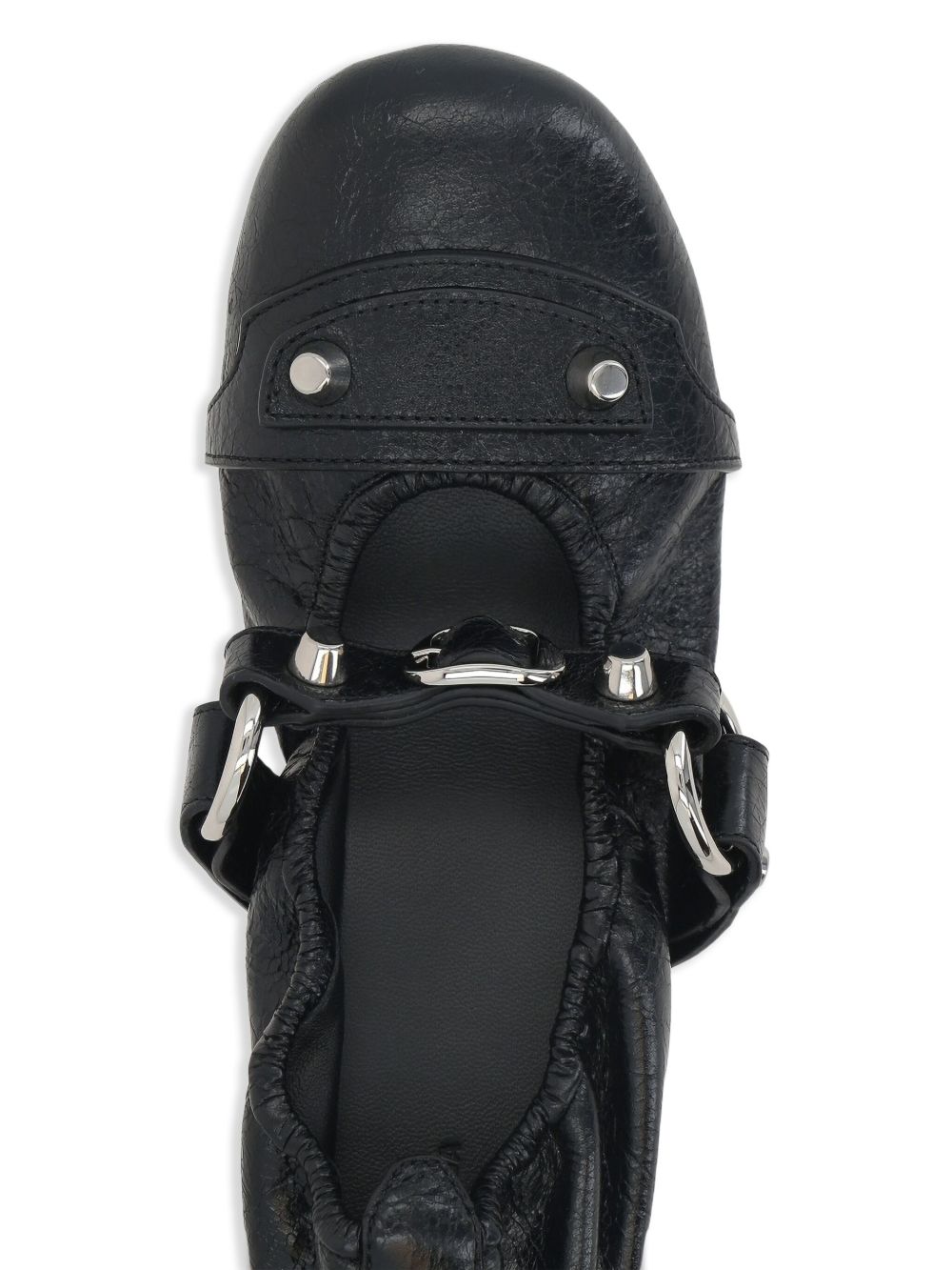 Balenciaga Flat Lamb Leather Ballets Black