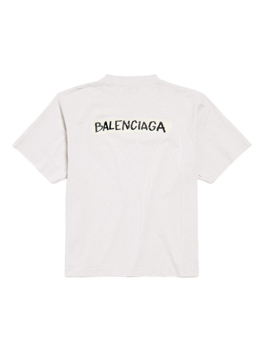 Balenciaga Cotton Crewneck T-Shirt White White