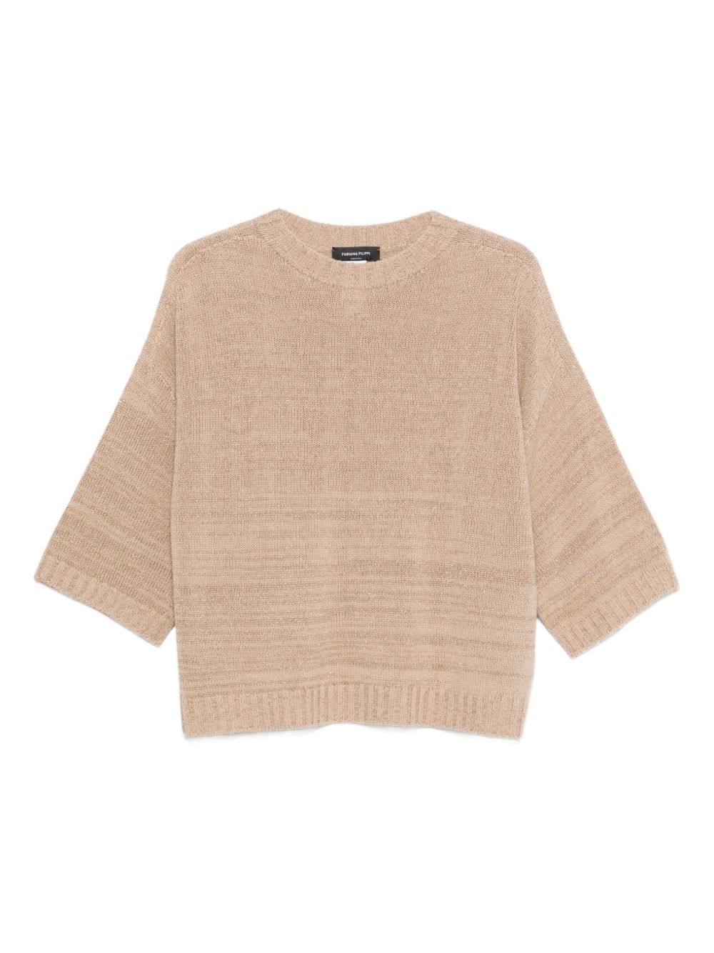 Fabiana Filippi Knitted Wool Blend Sweater Beige beige