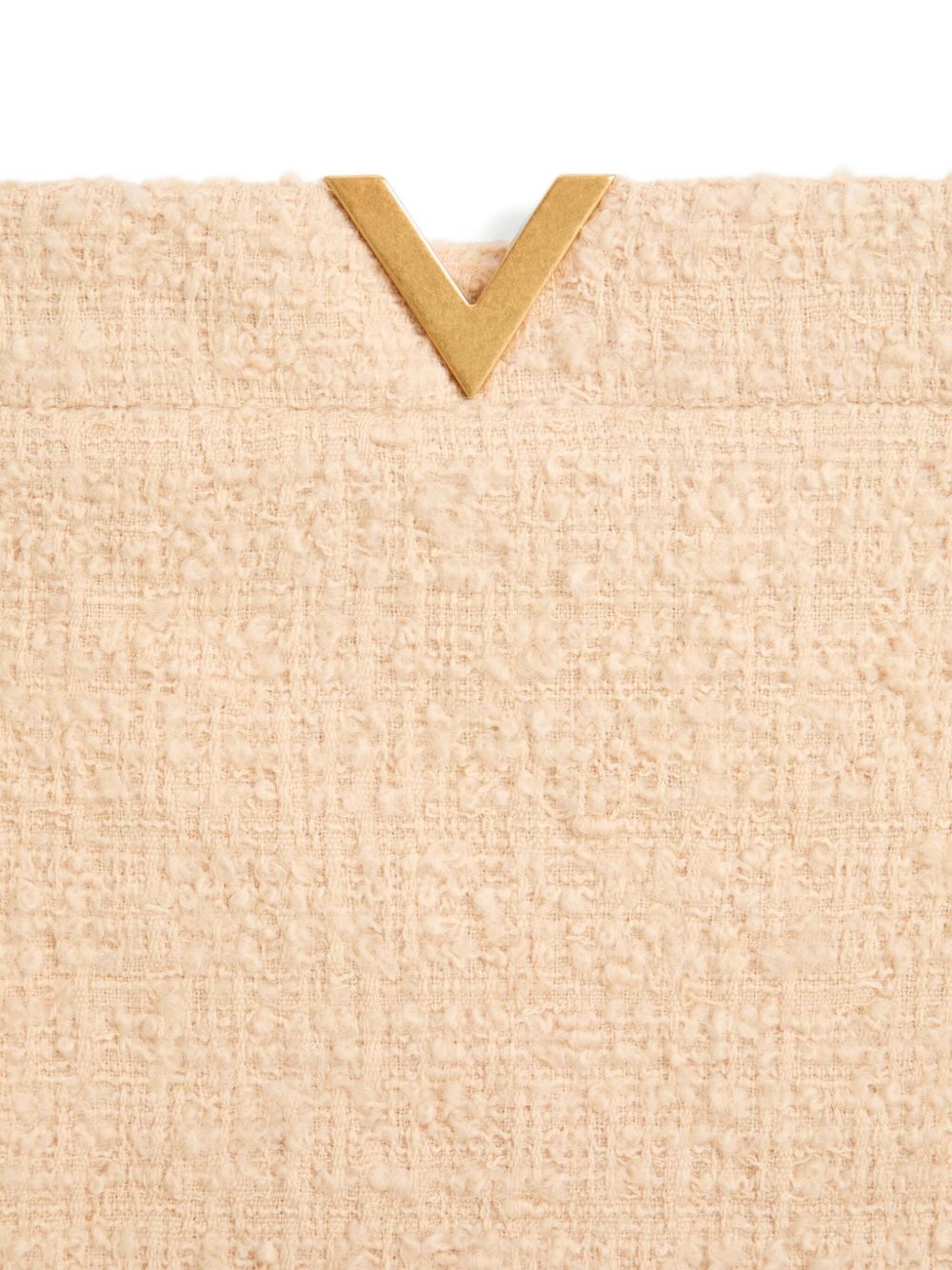 Valentino VLogo Signature Wool Skirt Beige beige