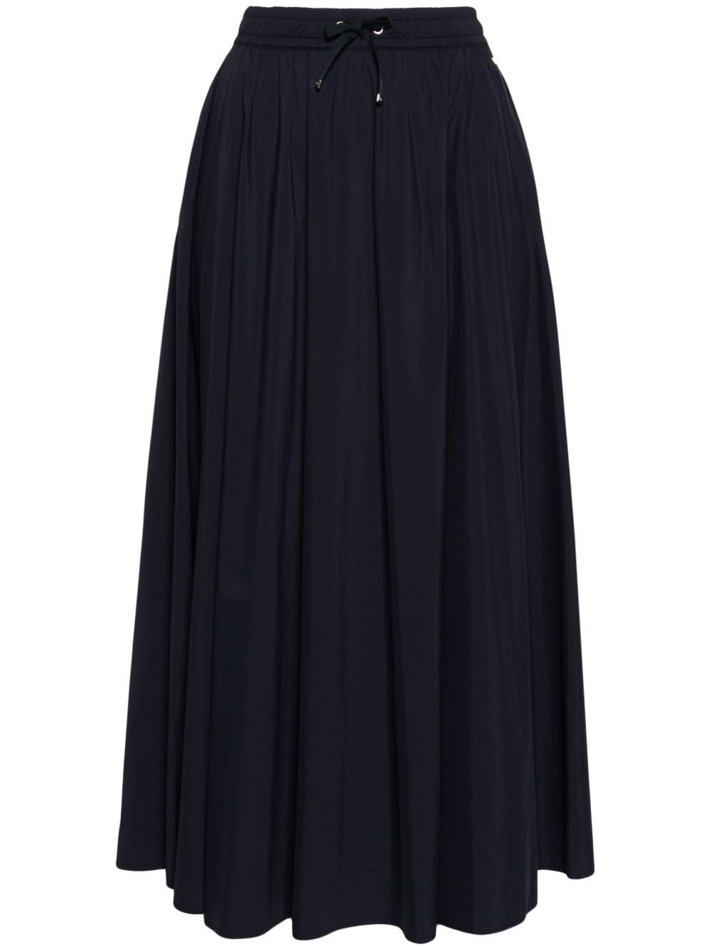 herno flared mid-length skirt blue blue