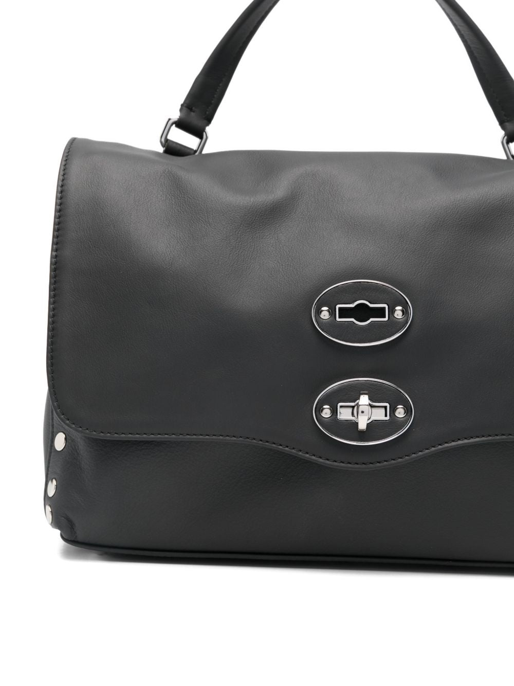 Zanellato Postina Small Leather Handbag Black