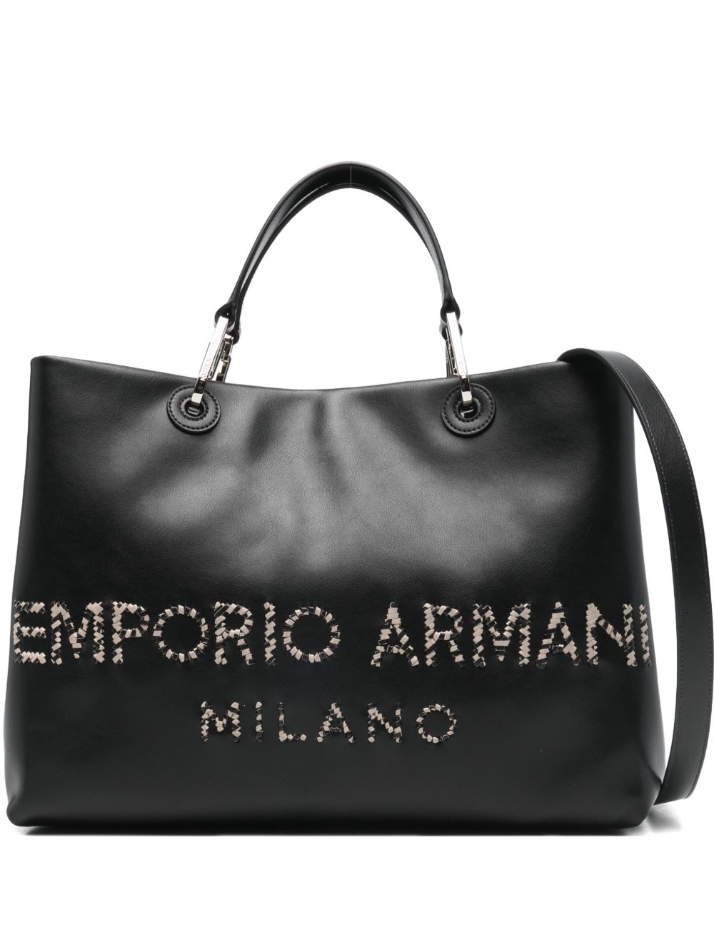 Emporio Armani Myea Medium Shopping Bag - Black