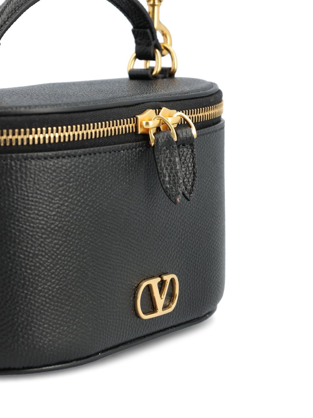 Valentino Garavani VLogo Signature Leather Vanity Black