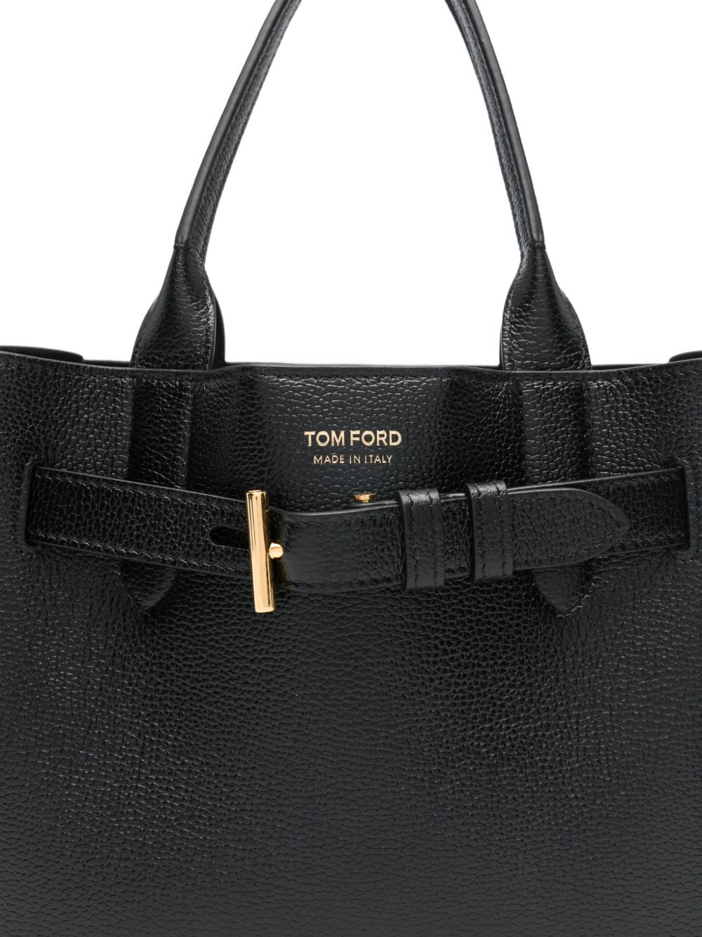 Tom Ford Audrey Small Leather Tote Black