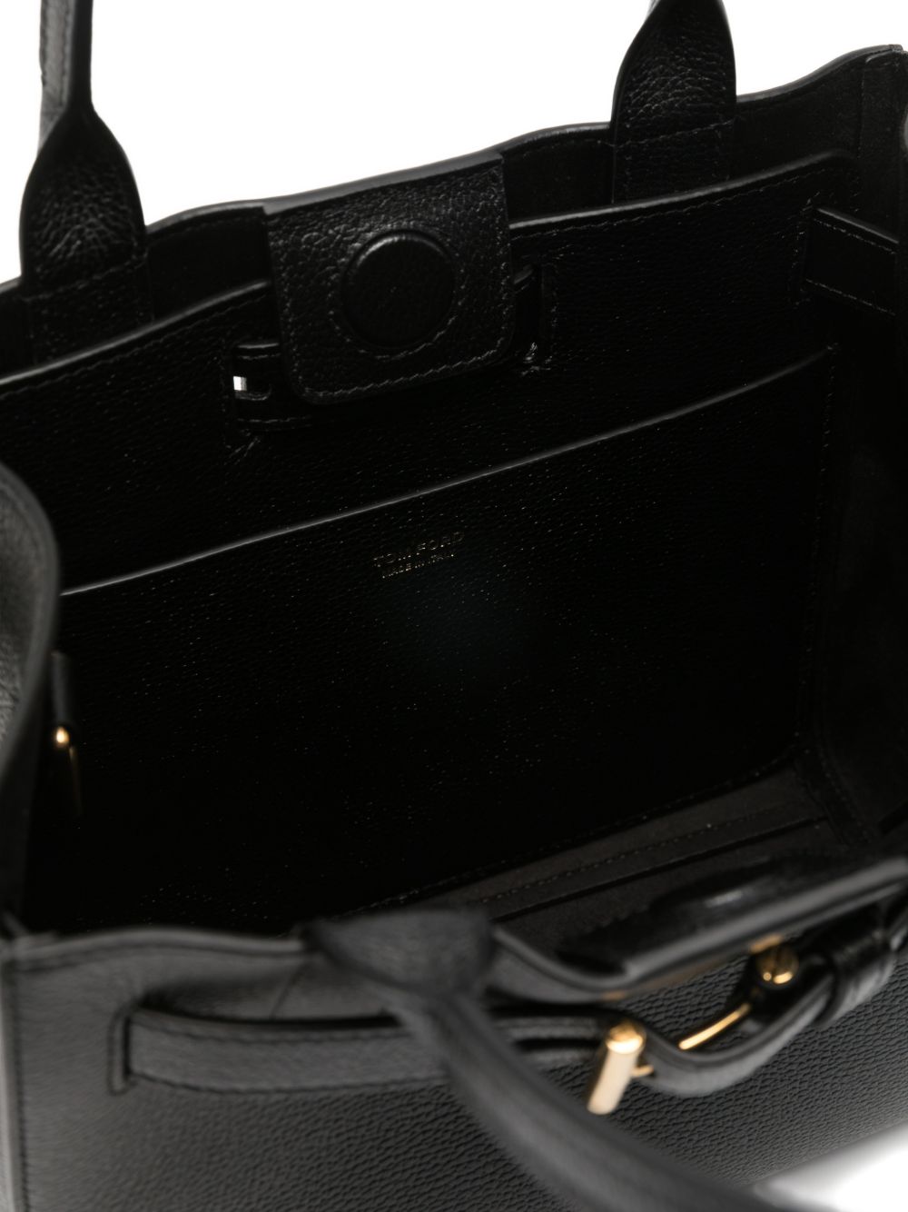 Tom Ford Audrey Small Leather Tote Black