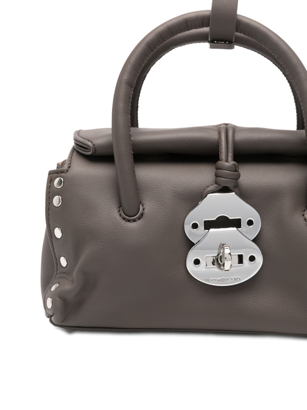 Zanellato Dotta Saeta Baby Leather Handbag Brown