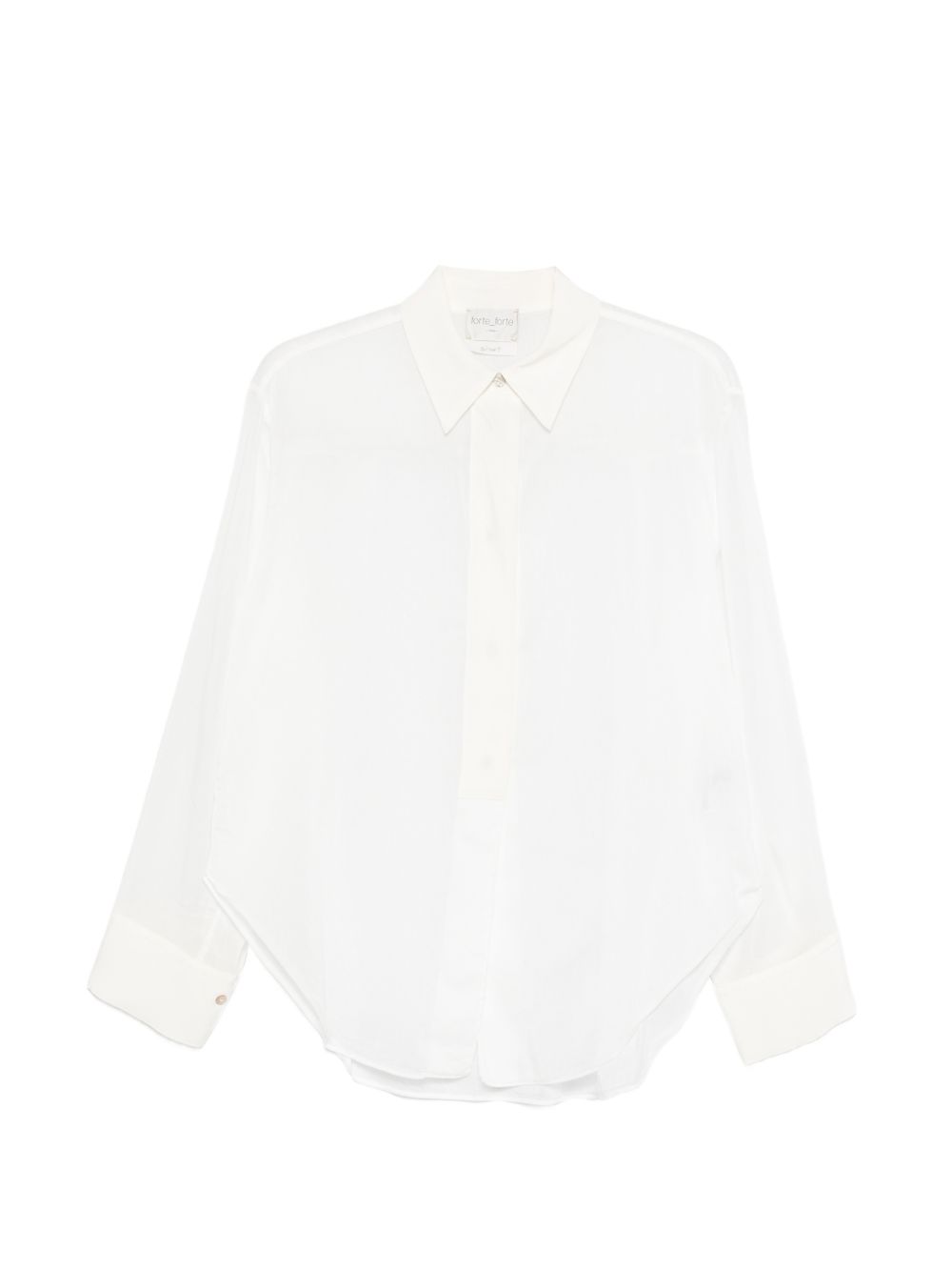 Forte Forte Point Collar Cotton Shirt White
