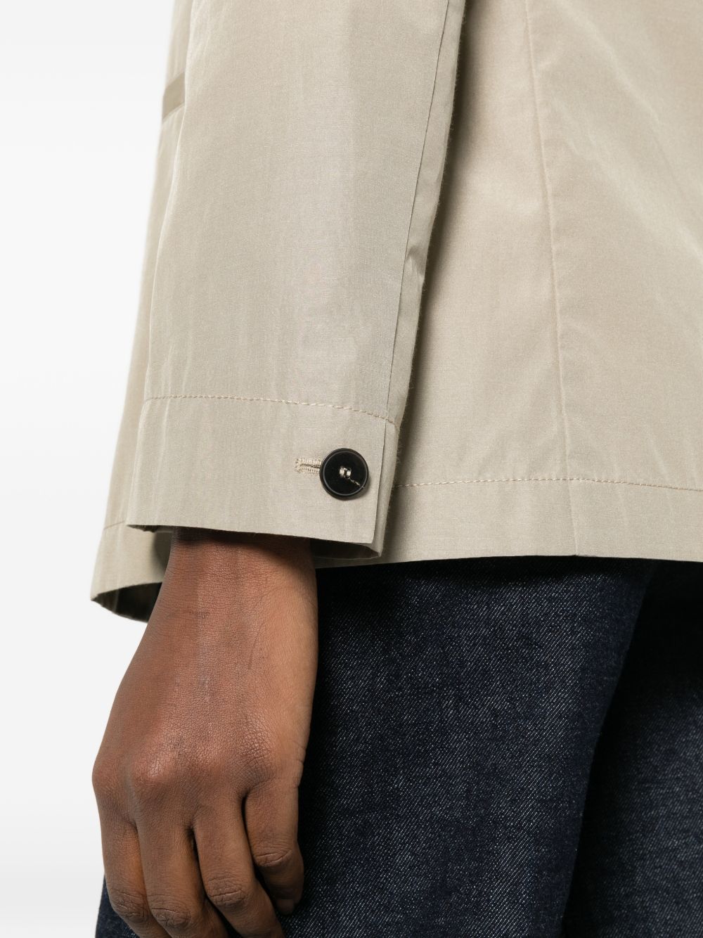 Forte Forte Single-Breasted Linen-Blend Jacket Beige