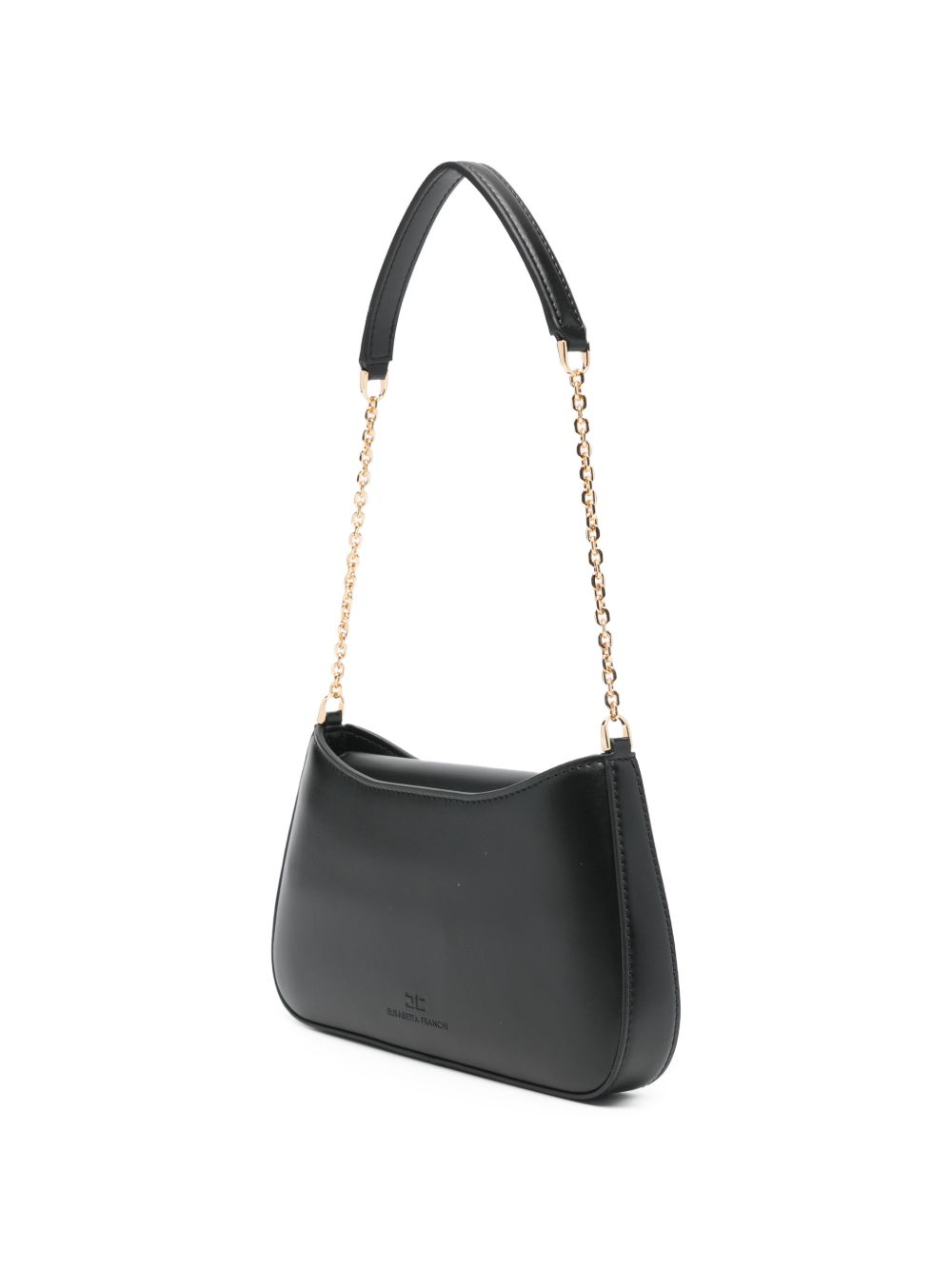Elisabetta Franchi Chain-Link Shoulder Bag Black