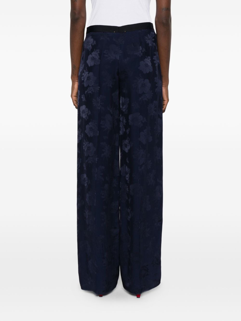 Forte Forte Tailored Wide-Leg Trousers Blue blue