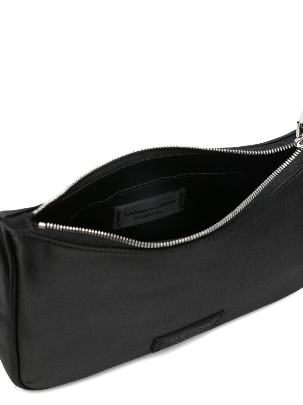 Emporio Armani Beaded Chain Shoulder Bag Black