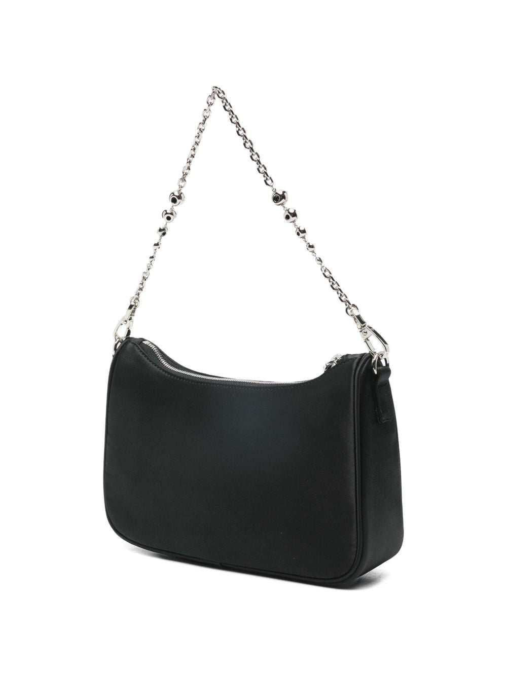 Emporio Armani Beaded Chain Shoulder Bag Black