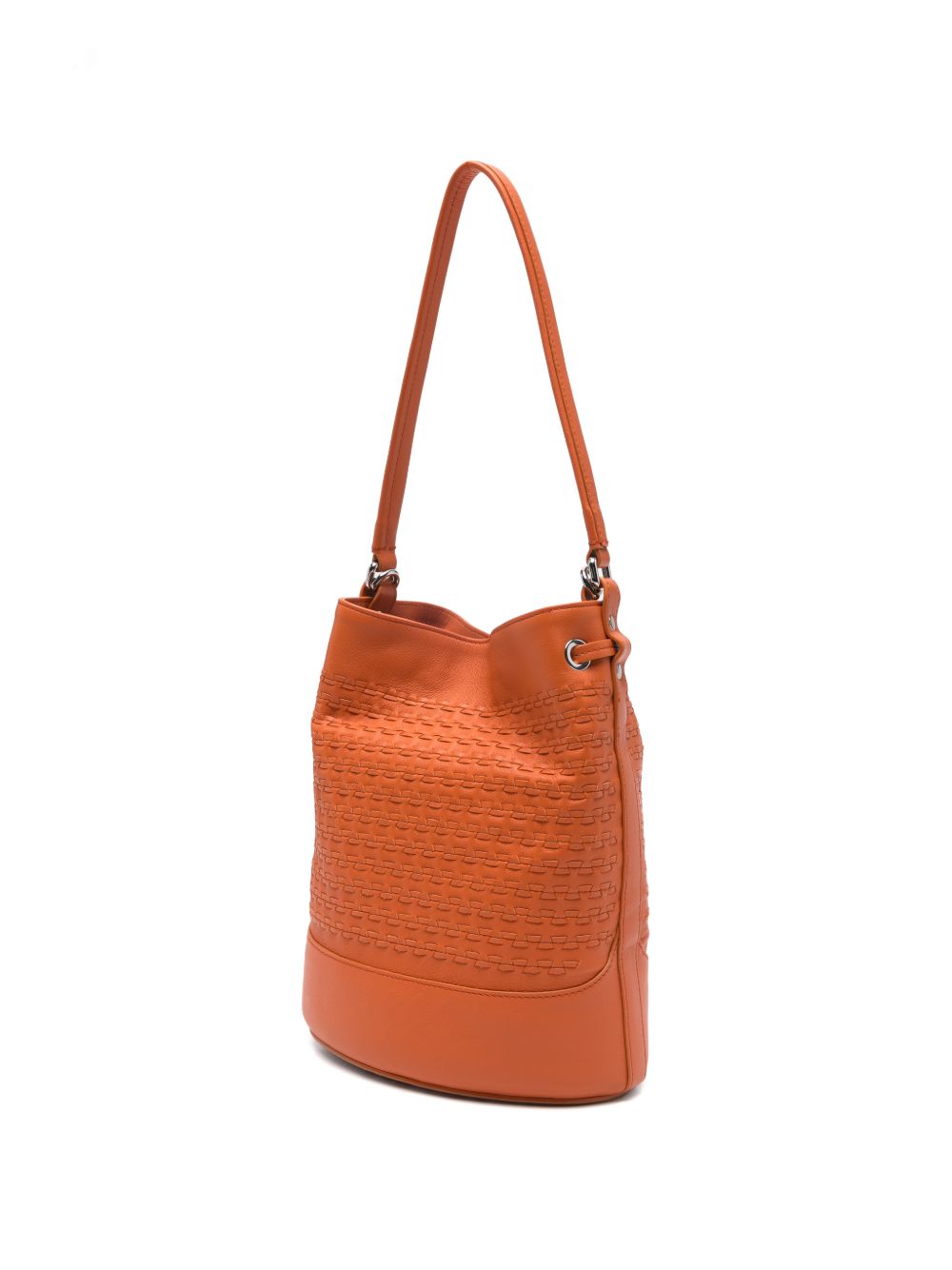 zanellato musiva small leather bucket orange orange