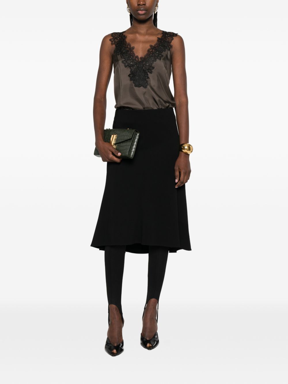 Jil Sander Asymmetric Mini Skirt Black black