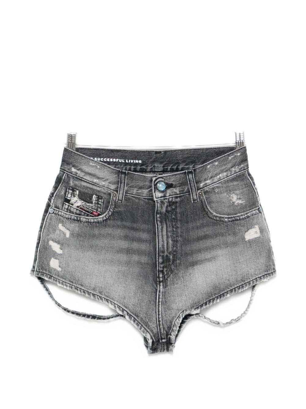 Diesel Denim Cotton Shorts Grey