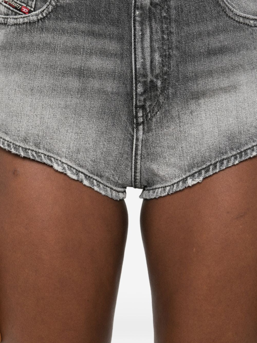Diesel Denim Cotton Shorts Grey