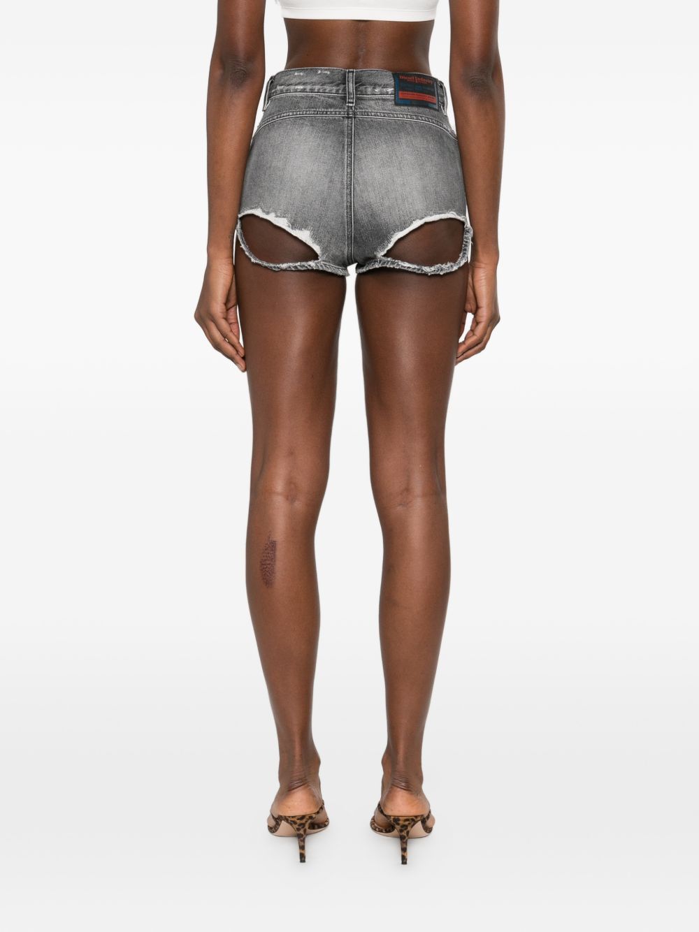 Diesel Denim Cotton Shorts Grey