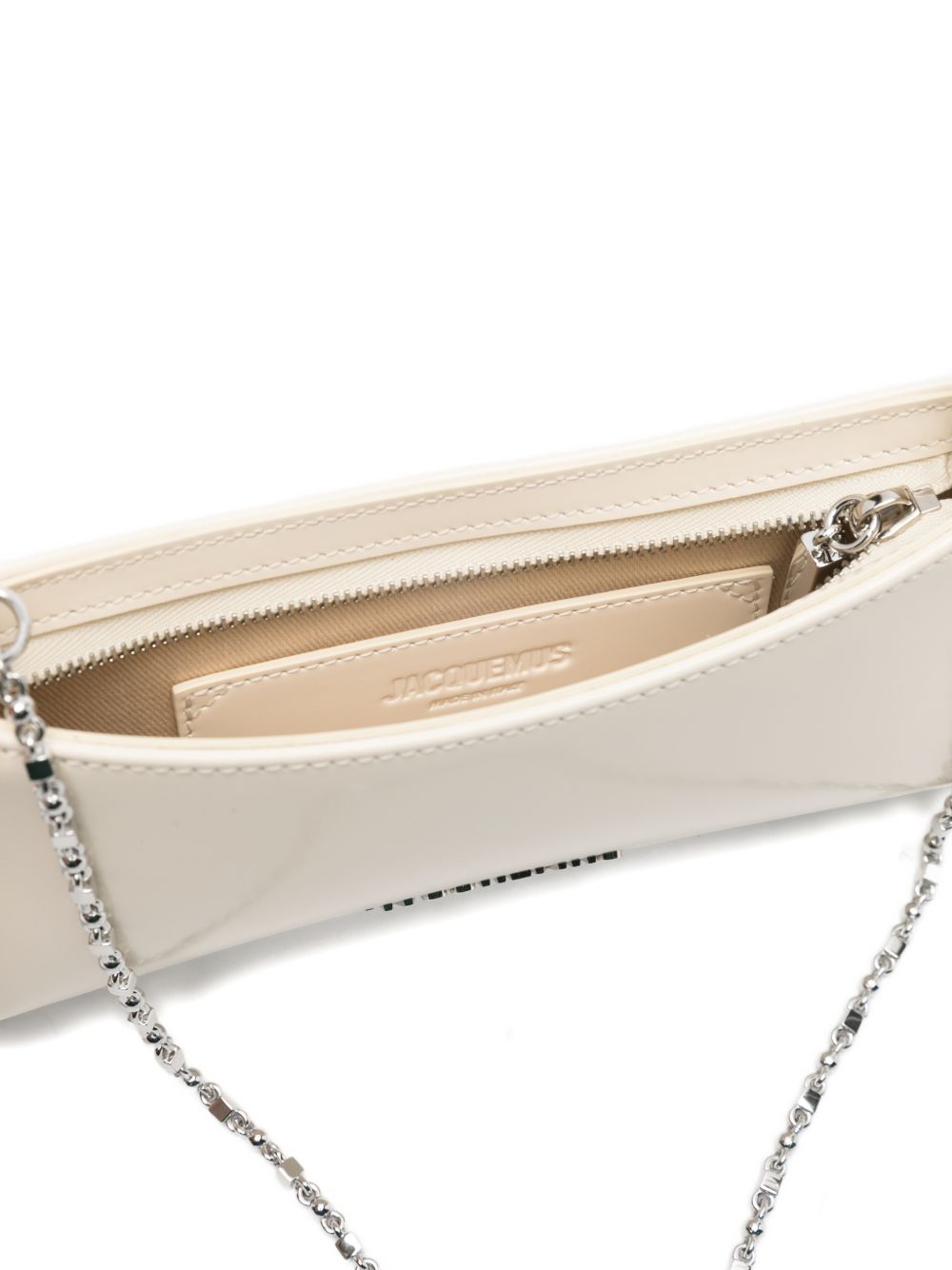 JACQUEMUS Le Petit Bisou Chaine Bag Ivory