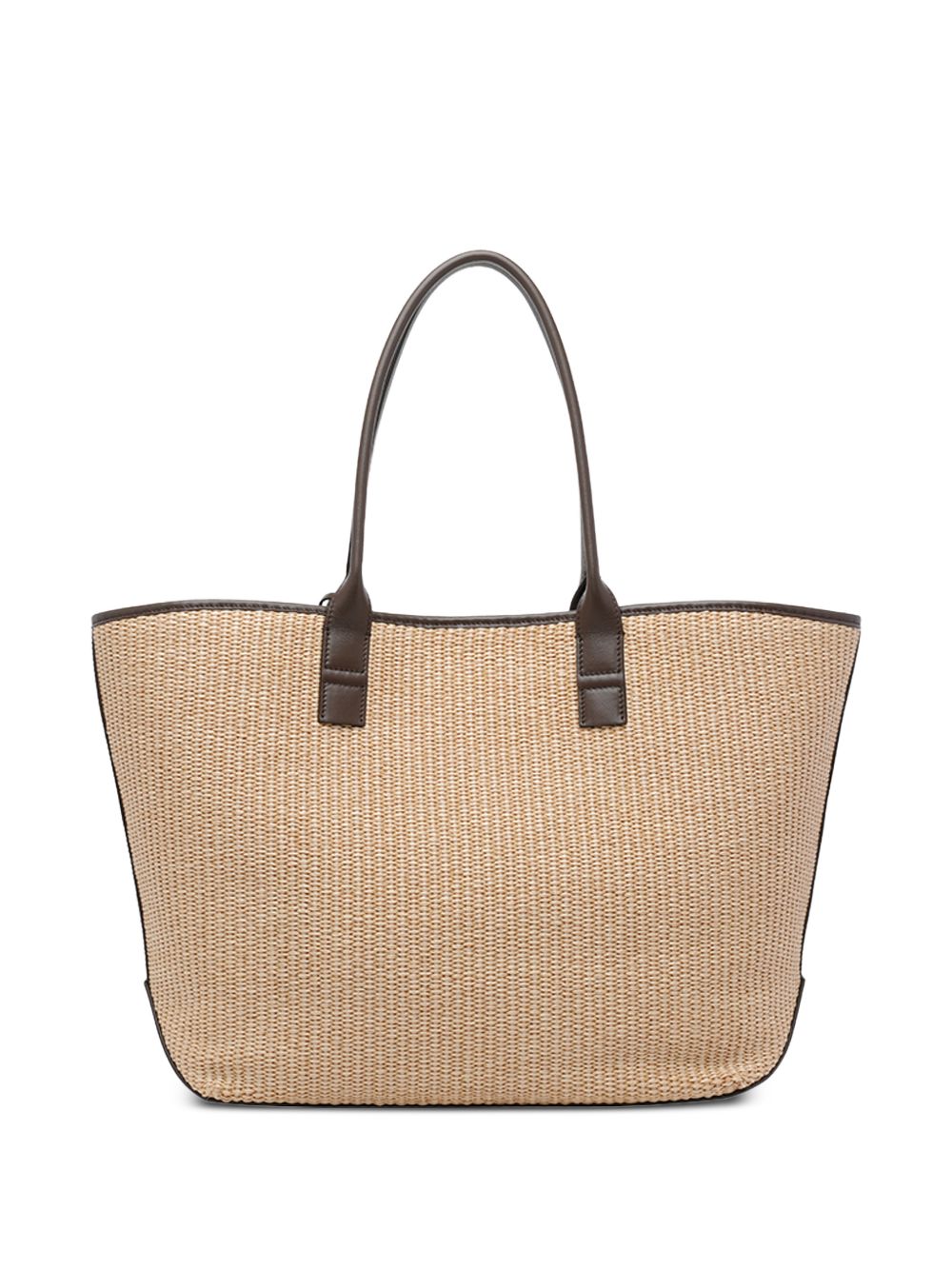 Hogan Medium Raffia Tote Bag Beige