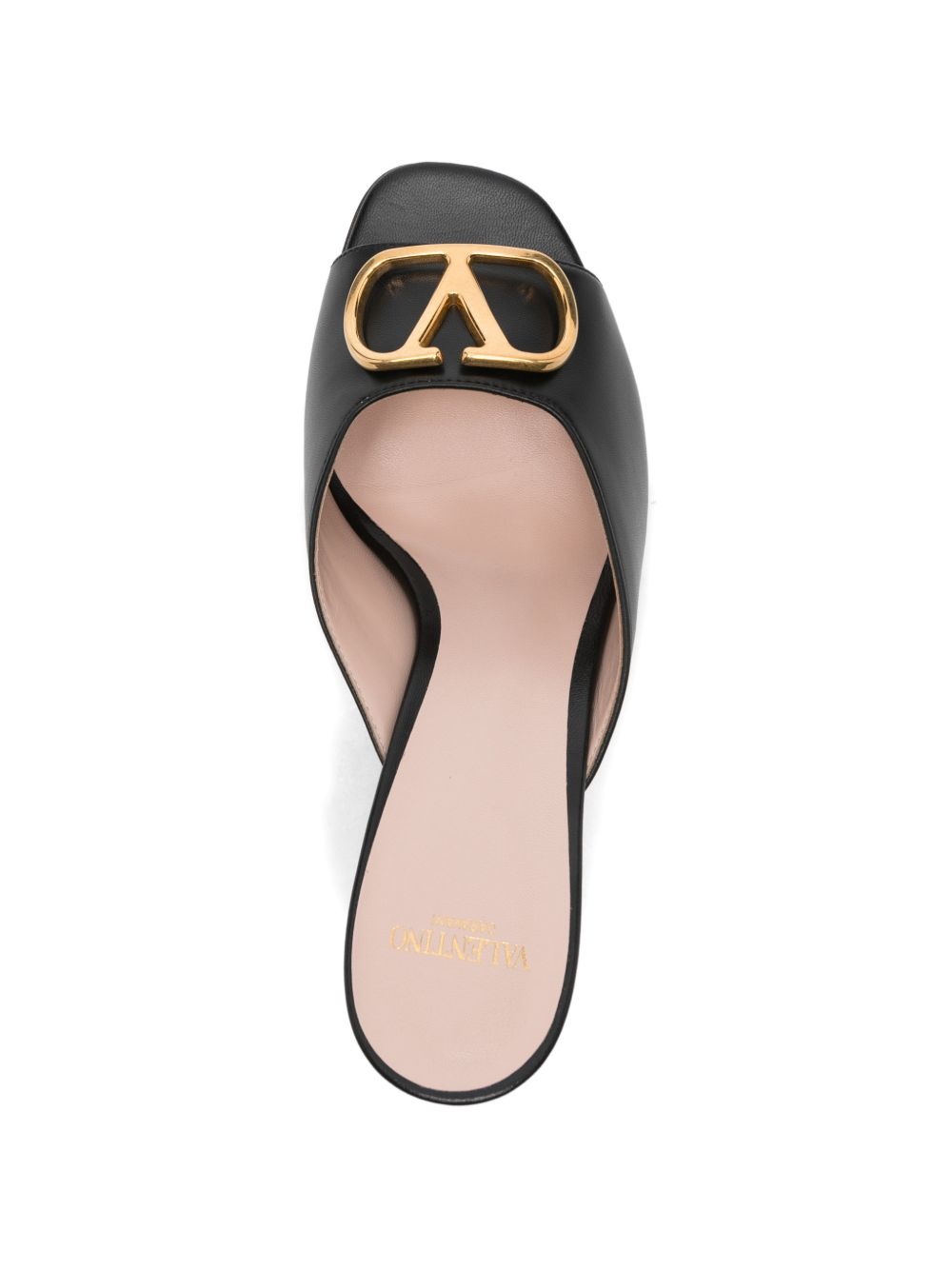 Valentino Garavani VLogo Signature leather mules BLACK