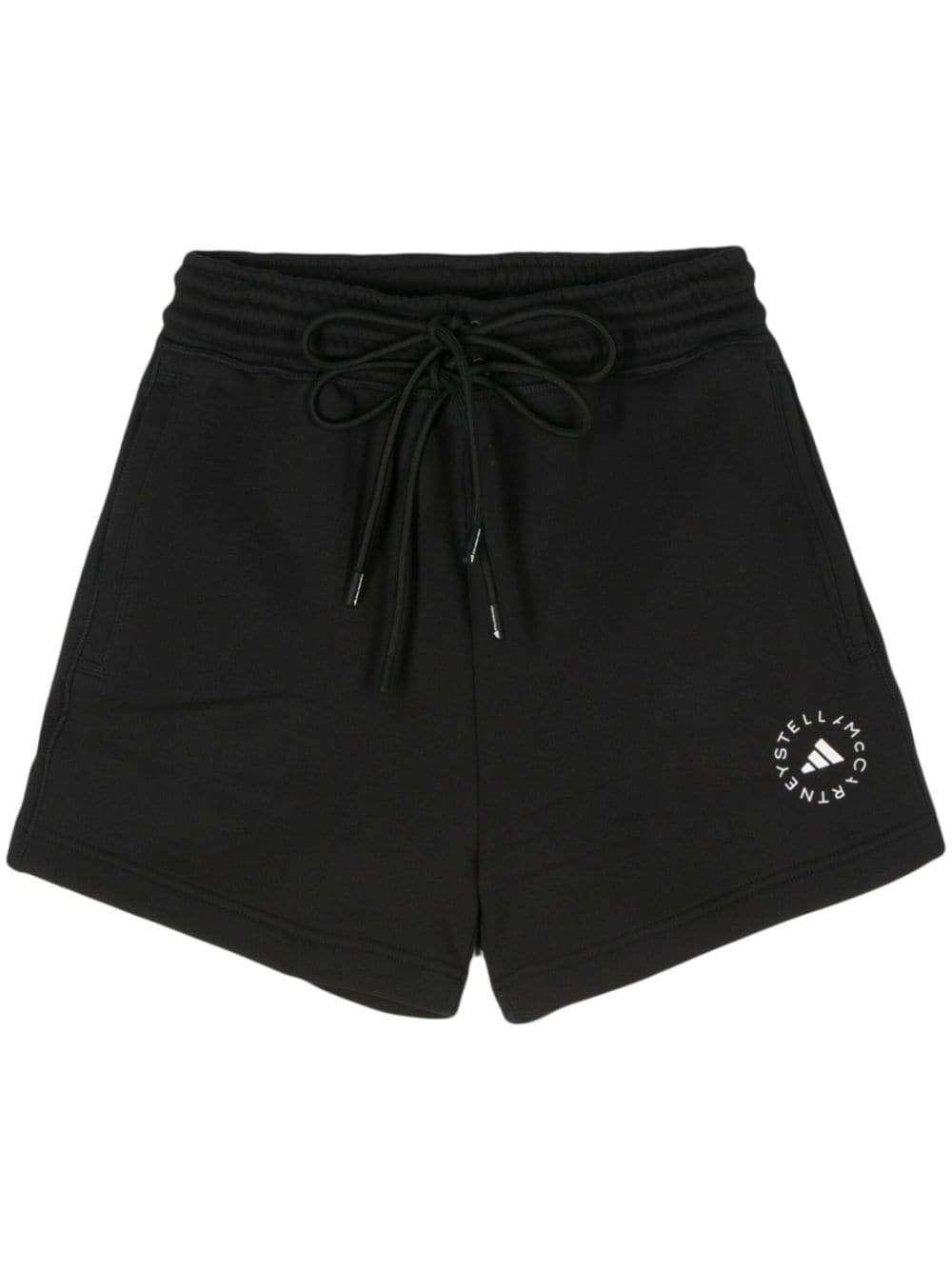 Adidas By Stella McCartney Logo cotton shorts BLACK