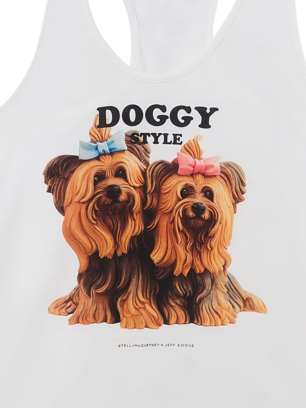 Stella McCartney Graphic Cotton Tank Top White