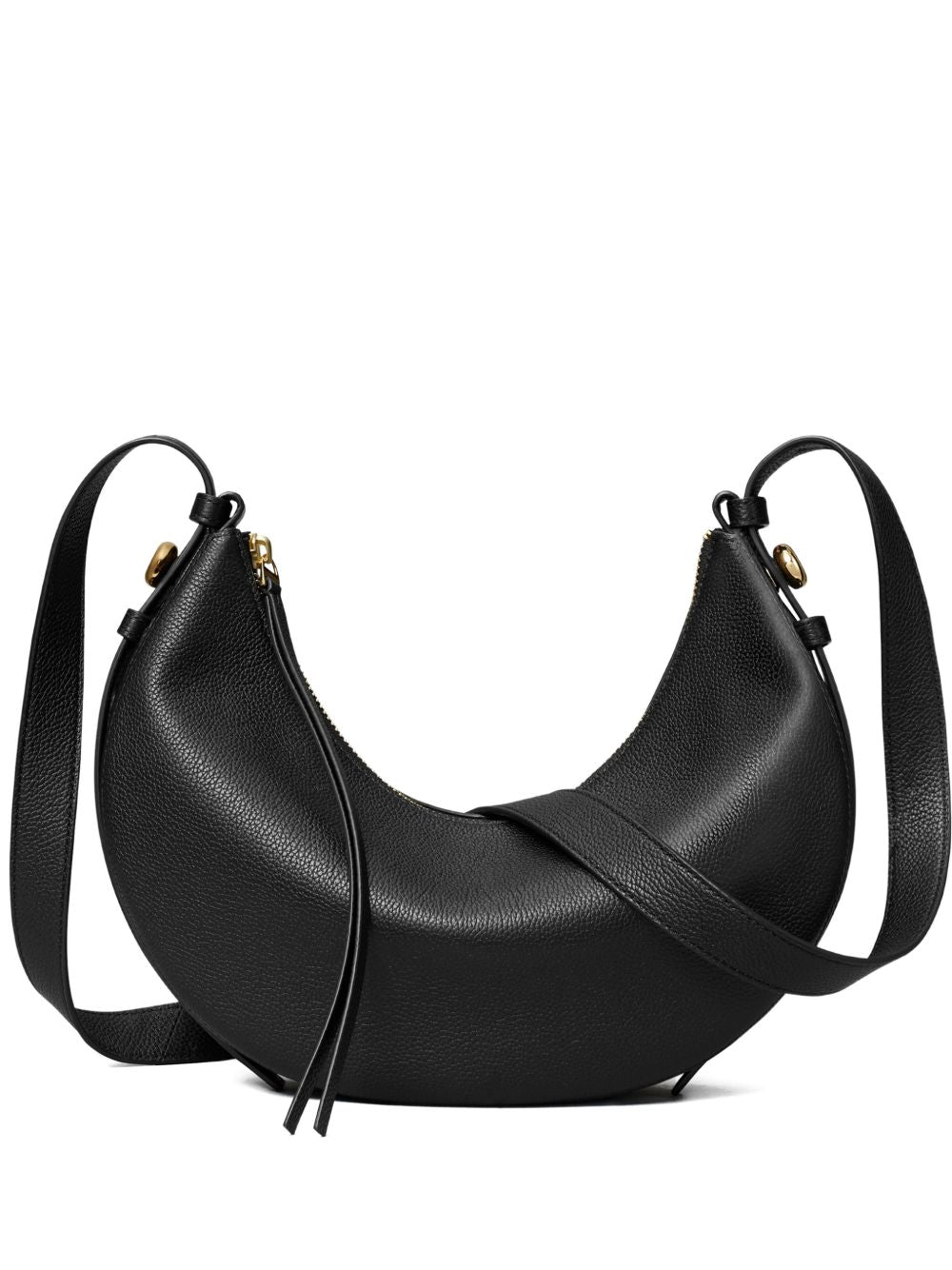 Tory Burch Romy Half Moon Shoulder Bag Black