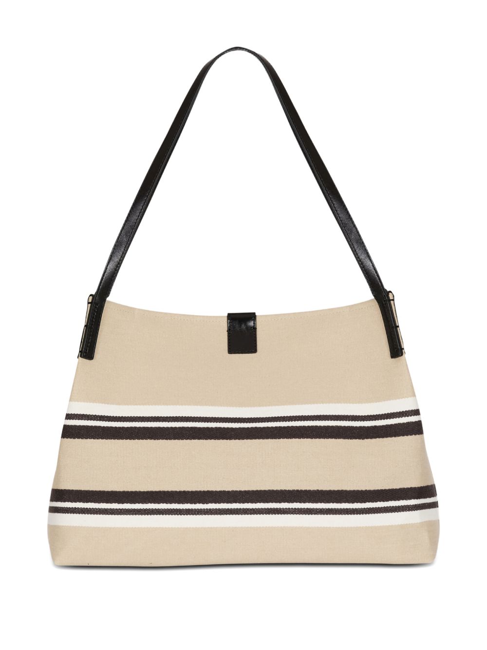 Balmain Logo Canvas Medium Shopper Beige
