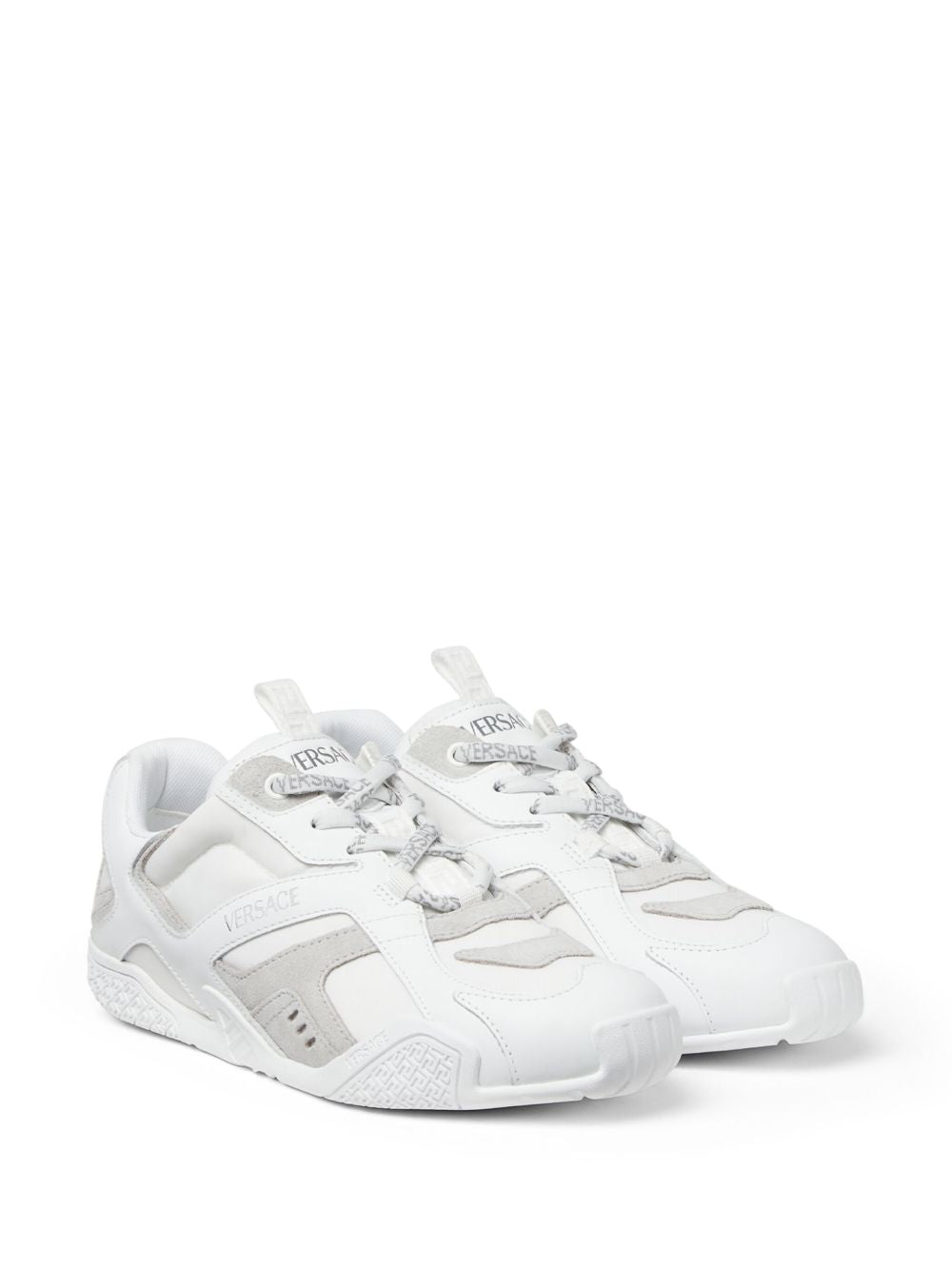 Versace Galaxia Leather Sneakers White