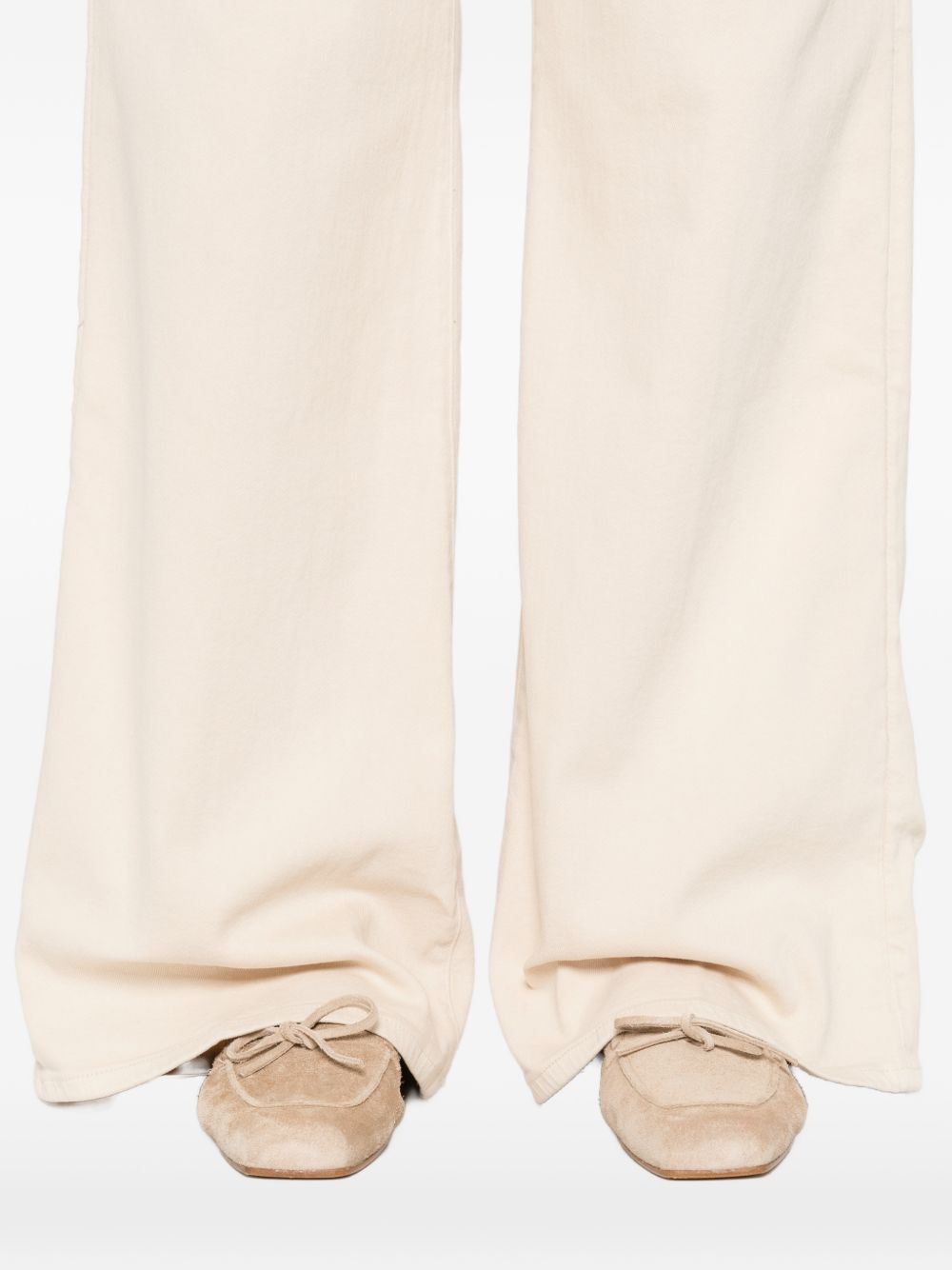 Seven Wide-Leg Denim Jeans Beige