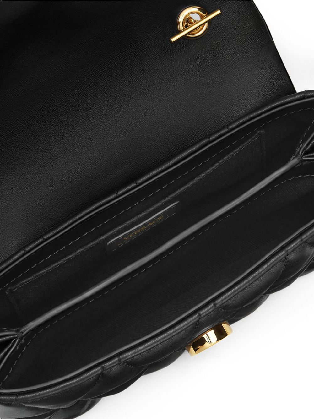 Versace Kleio Mini Leather Bag Black