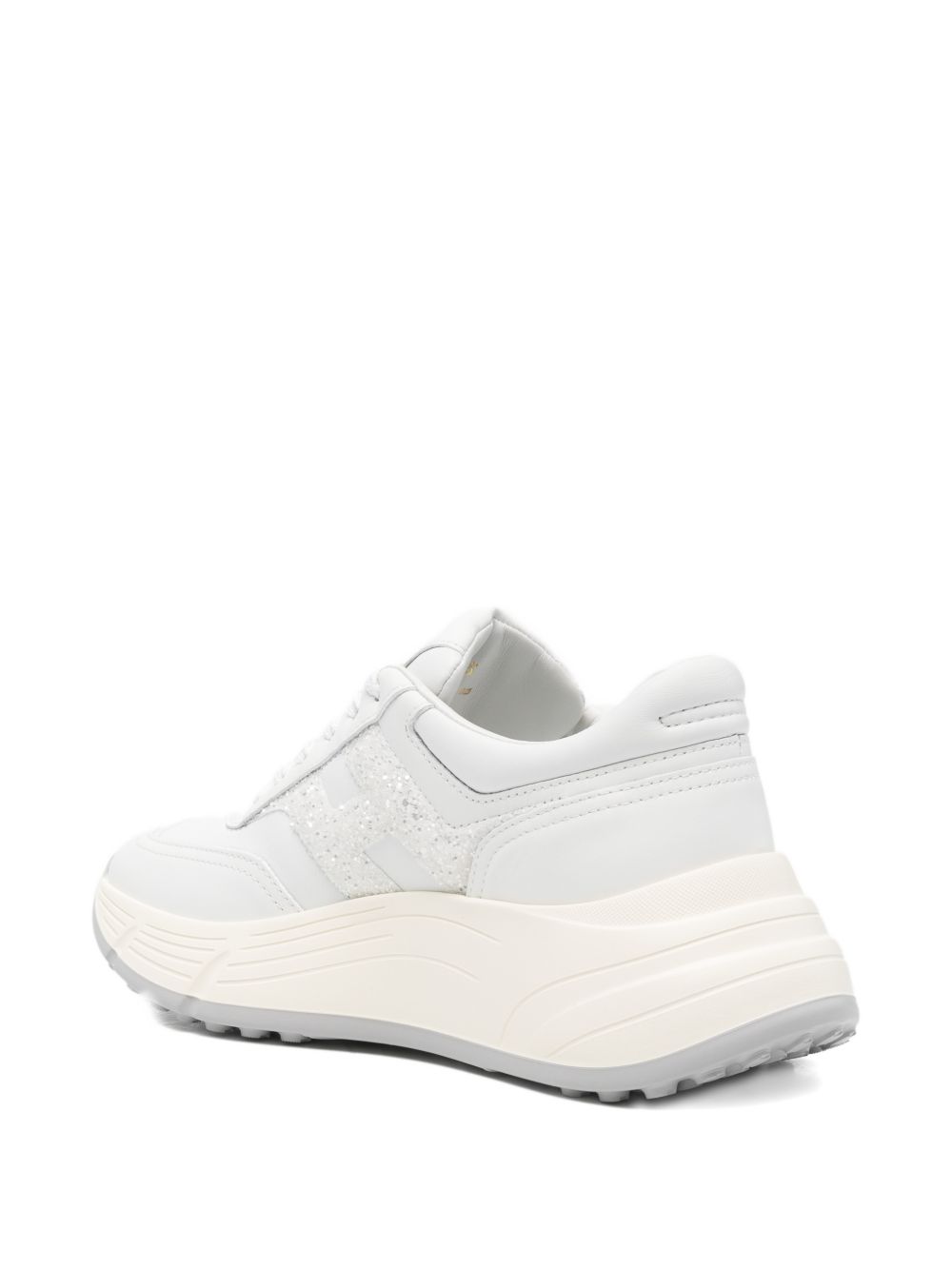 Hogan Hi-Fi Platform Leather Sneakers White