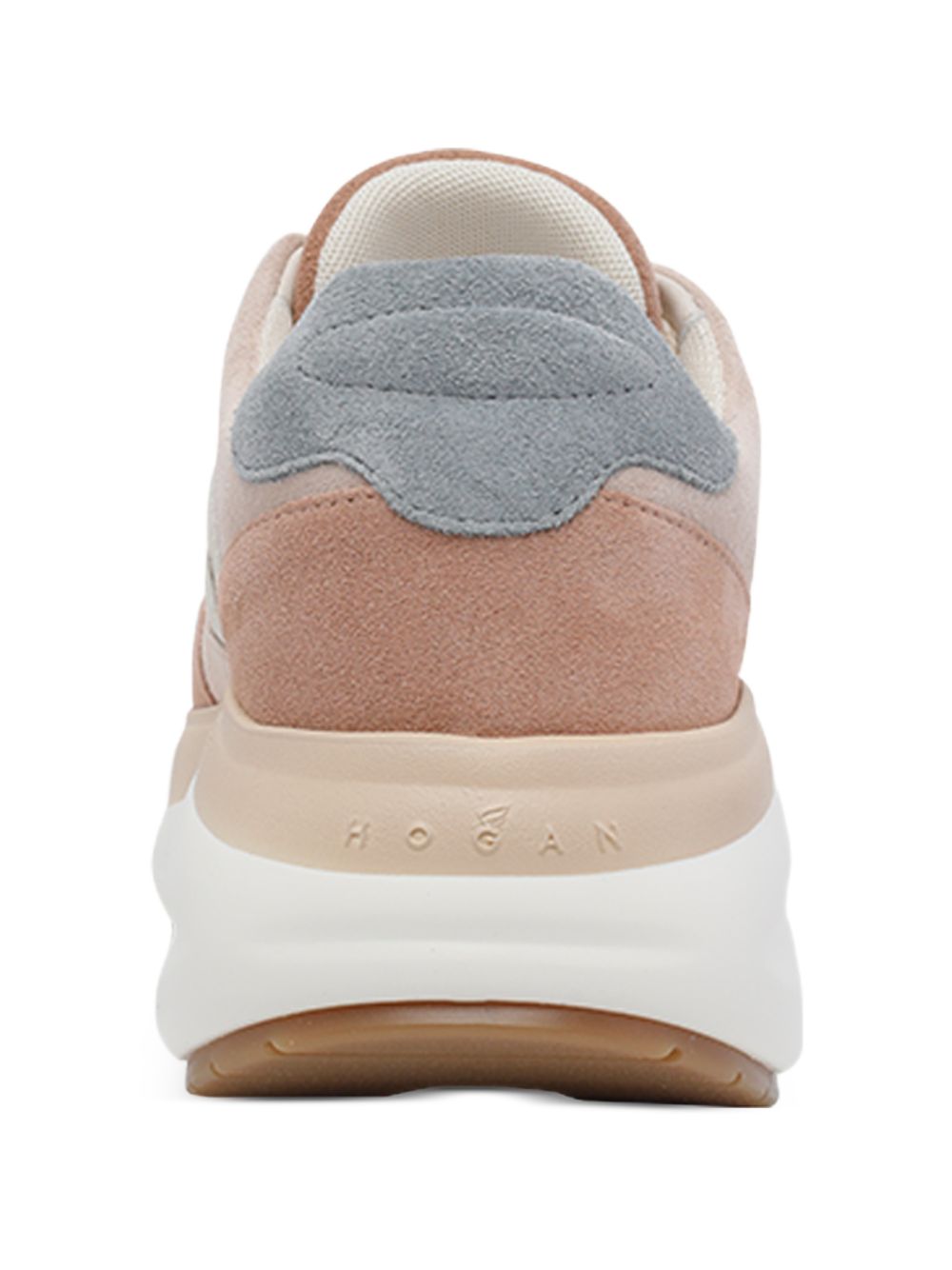 Hogan H714 Leather Lace-Up Sneakers Light Brown