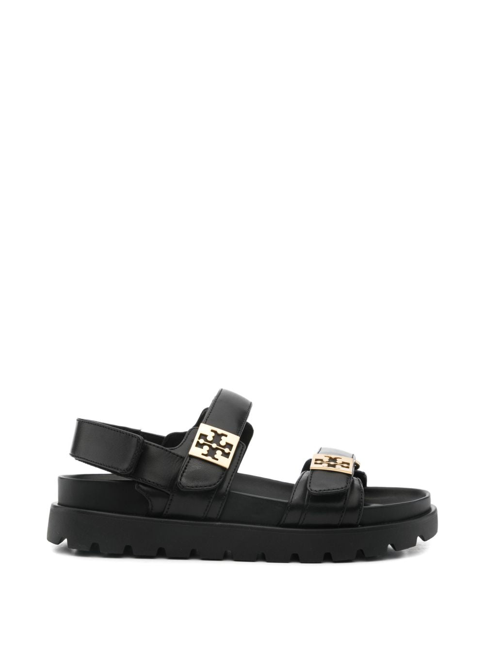 Tory Burch mellow sport leather sandals black