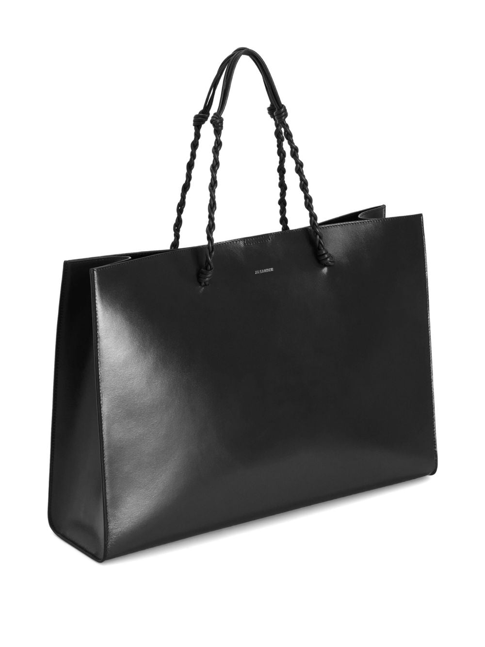 Jil Sander Hand-Knotted Shopper Bag Black