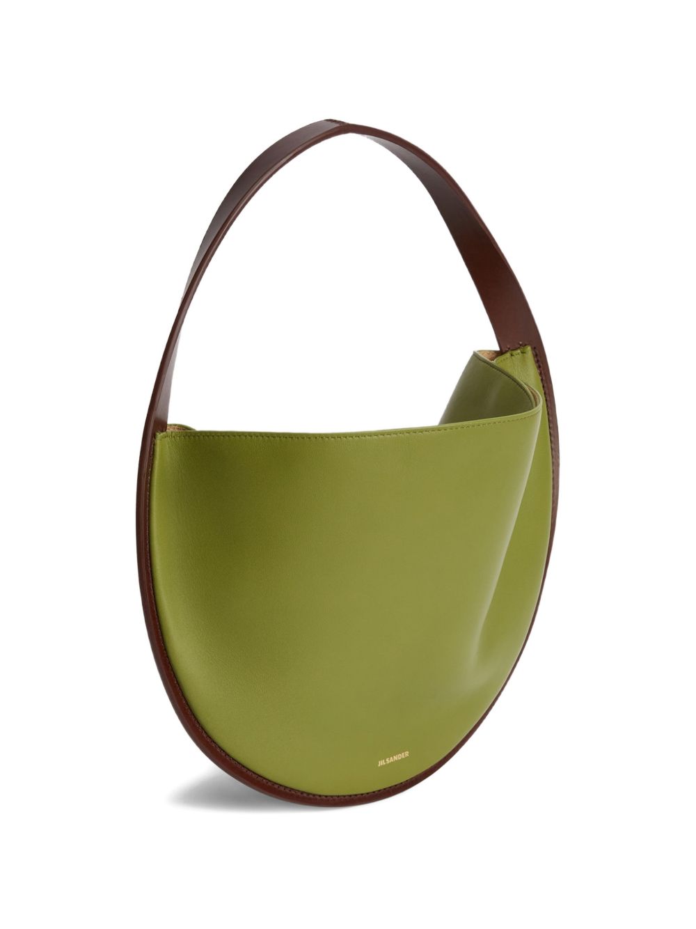Jil Sander Pivot Leather Hobo Bag Green