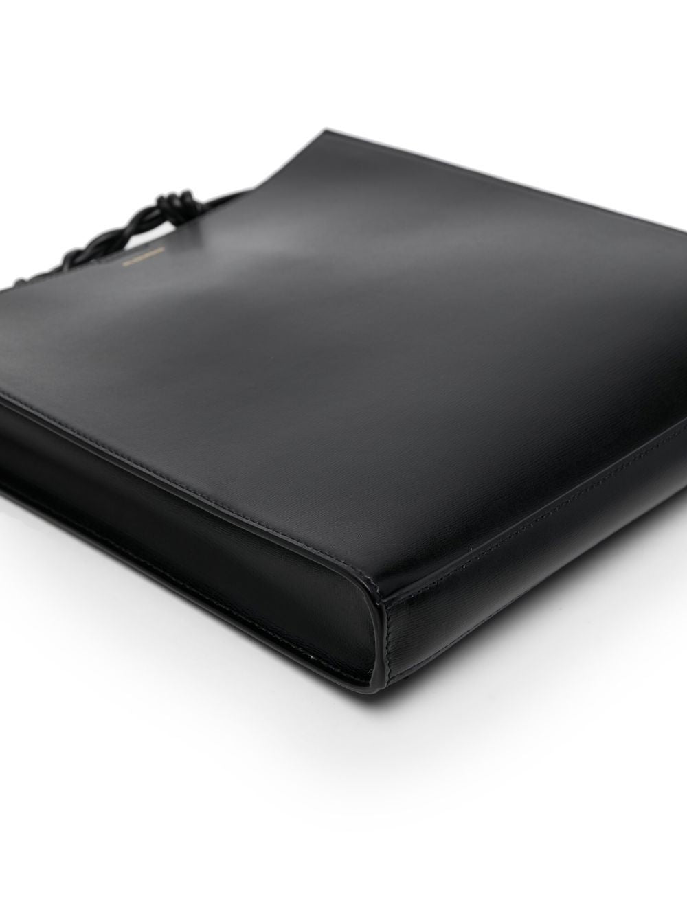 Jil Sander Medium Tangle Leather Shoulder Bag Black