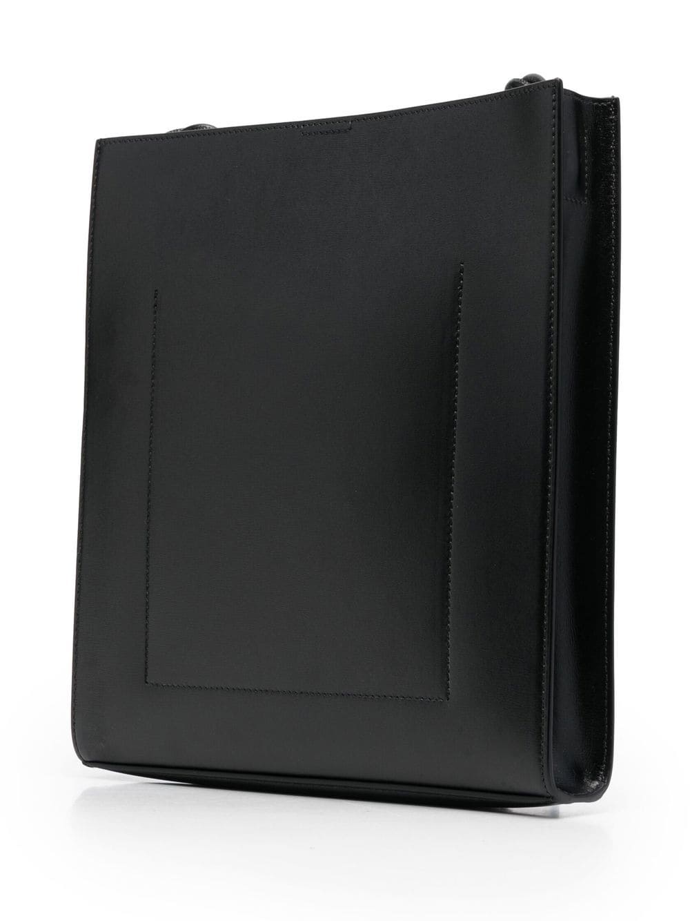 Jil Sander Medium Tangle Leather Shoulder Bag Black