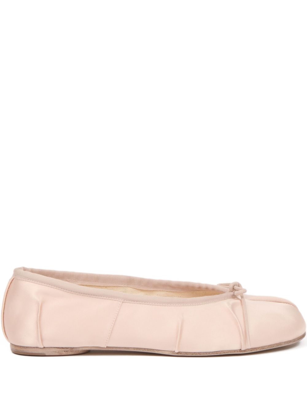 Maison Margiela Tabi Satin Ballet Flats Powder powder