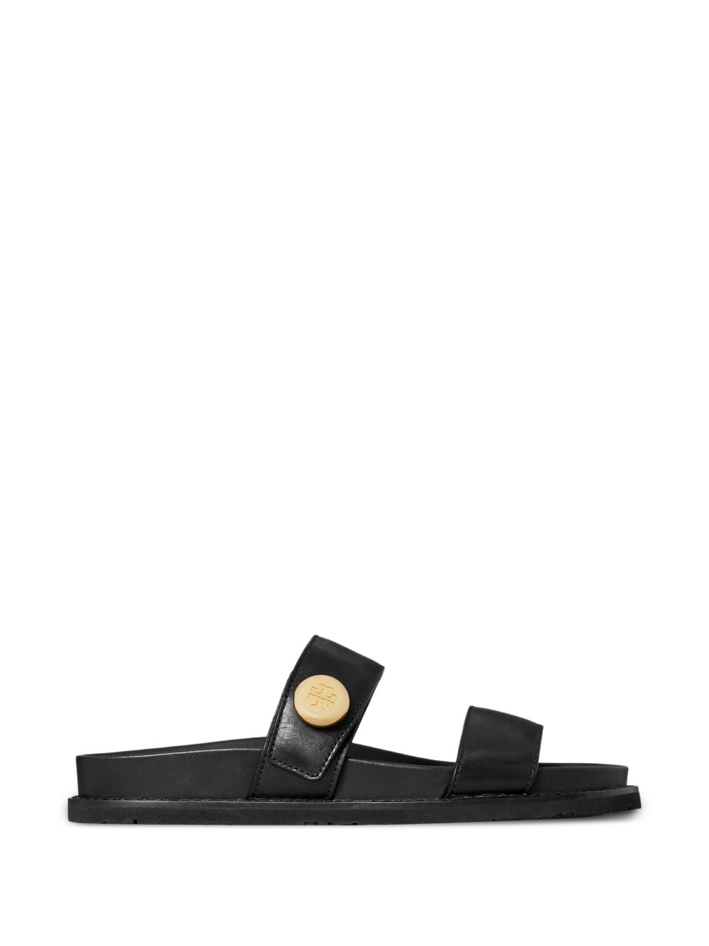 Tory Burch Romy Sport Leather Slides Black black
