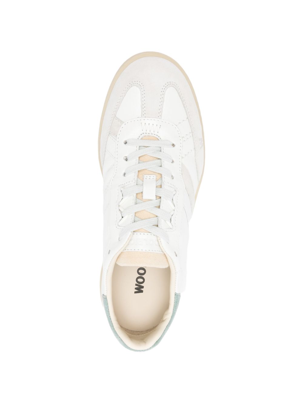 Woolrich Double U Leather Sneakers Clear Blue