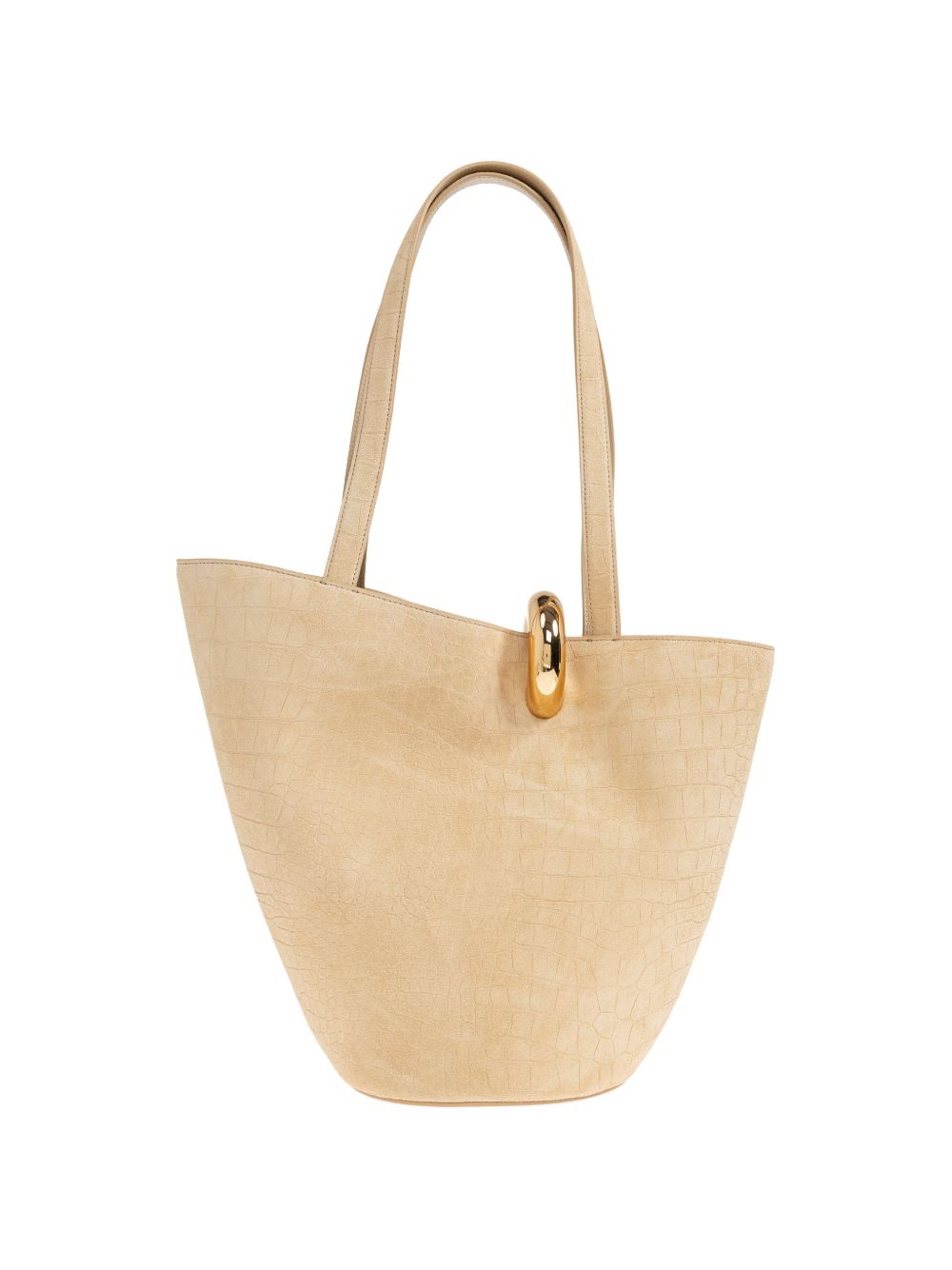 JACQUEMUS Le Bambola Moyen Bucket Bag Beige