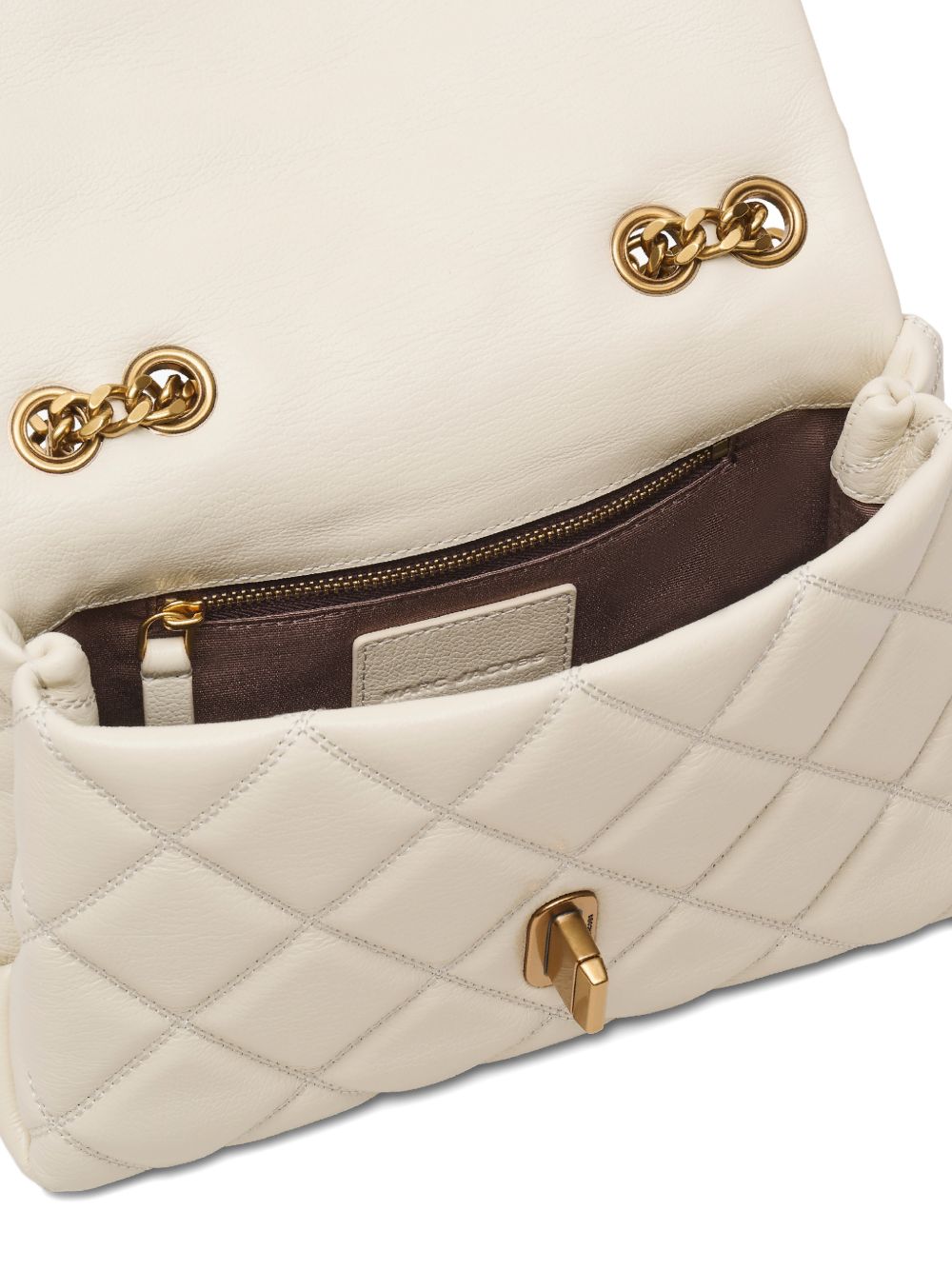 Marc Jacobs The Slim Dual Quilted Bag White white