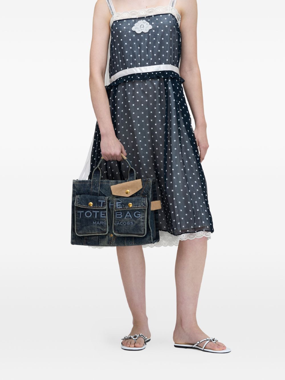 Marc Jacobs The Medium Denim Tote Blue