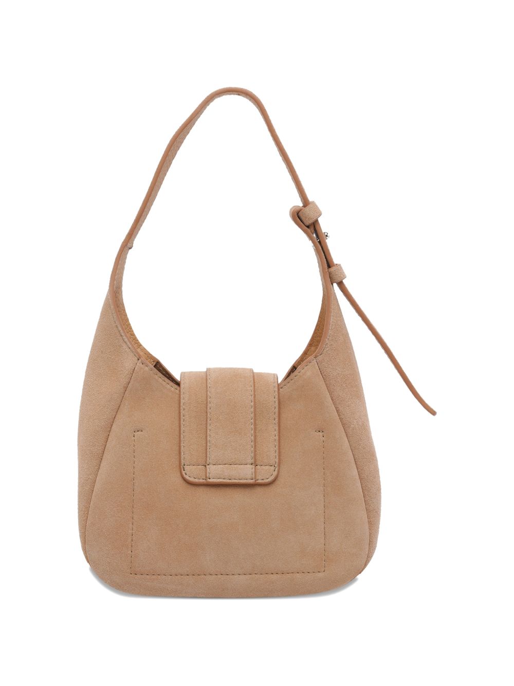 Hogan Mini Suede Hobo Bag Beige Beige